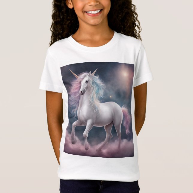 Traum-Einhorn-T - Shirt für Mädchen (Vorderseite)