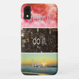 Traum, es erledigt es Motivierend Zitat Case-Mate iPhone Hülle