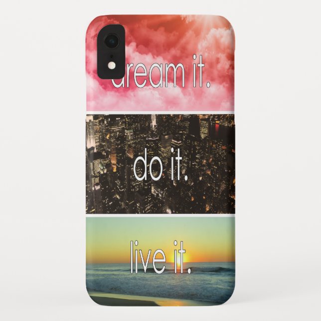 Traum, es erledigt es Motivierend Zitat Case-Mate iPhone Hülle (Rückseite)