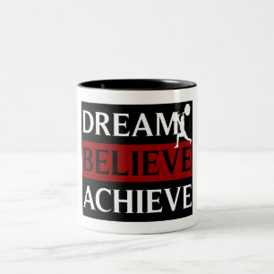 Traum glauben erzielen Weightlifting-Tasse Zweifarbige Tasse