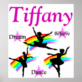 TRAUM, GLAUBEN, TANZEN PERSONALISIERT POSTER