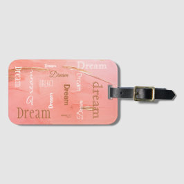 Traum Gold Orange Weiße Farbe Gepäckanhänger