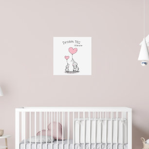 Traum groß Kinderzimmer-Wandkunst Poster