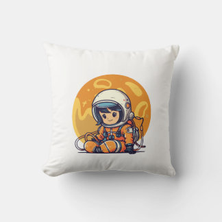 Traum groß, kleiner Astronaut Kissen