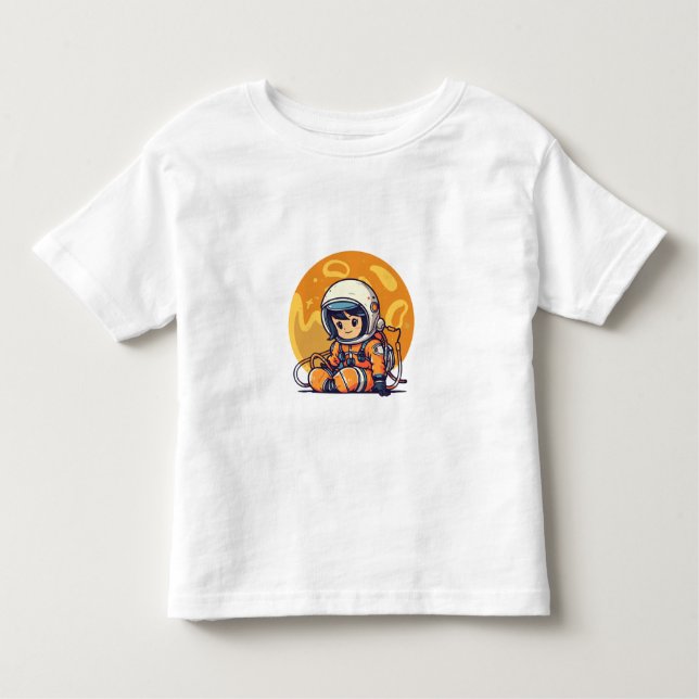 Traum groß, kleiner Astronaut Kleinkind T-shirt (Vorderseite)