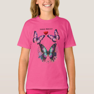 Traum groß Pfauenfeder Kreis Kinder T-Shirt