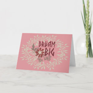 Traum groß Pink Promotion Karte