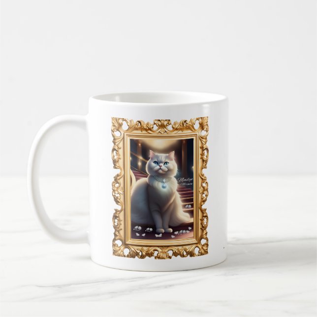 Traum groß Sparkle mehr Shine Bright Persian Kitty Kaffeetasse (Links)