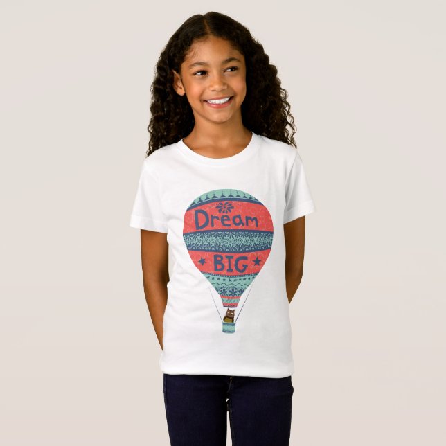Traum große Heißluftballon indische Dekoration T-Shirt (Vorne ganz)
