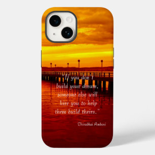 Traum Hoffnung Zitat Sonnenuntergang Hintergrund O Case-Mate iPhone 14 Hülle