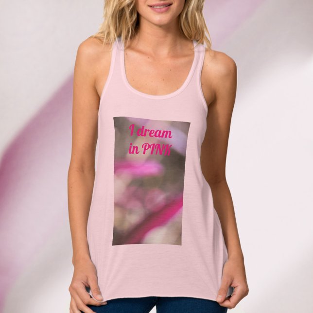 Traum ich träume in rosa Abstrakt Boho Chic Tank Top (Von Creator hochgeladen)