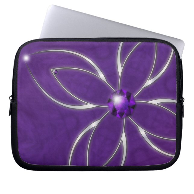 Traum im Laptop-Fall von Amethyst Laptopschutzhülle (Vorderseite)