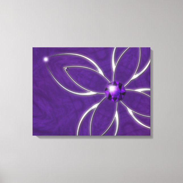 Traum in Amethyst Canvas Print Leinwanddruck (Vorderseite)