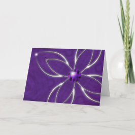Traum in Amethyst Weihnachtskarte Feiertagskarte