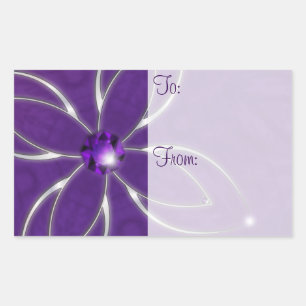 Traum in den Amethyst Geschenk-Umbau-Aufklebern Rechteckiger Aufkleber