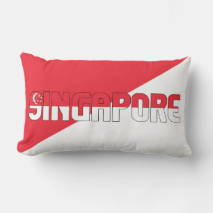 Traum in Farbe mit der Flagge Singapurs Lendenkissen