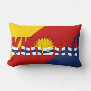 Traum in Farbe mit der Kiribati-Flagge Lendenkissen