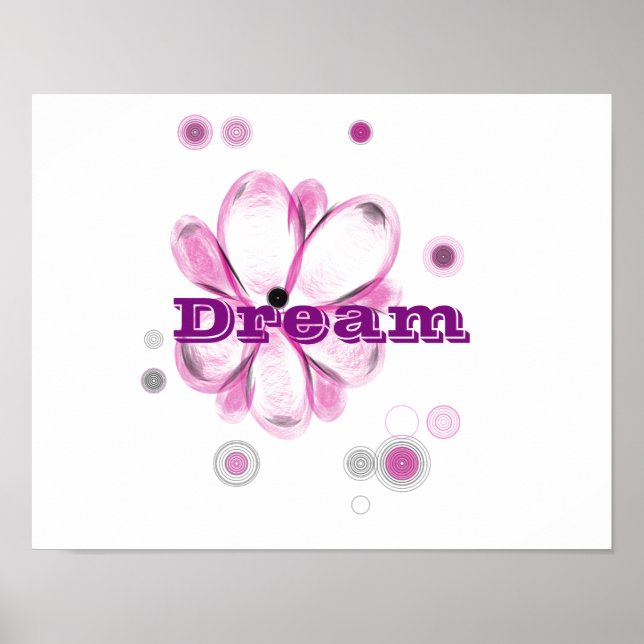 Traum Inspiration Custom Blume Art Poster (Vorne)