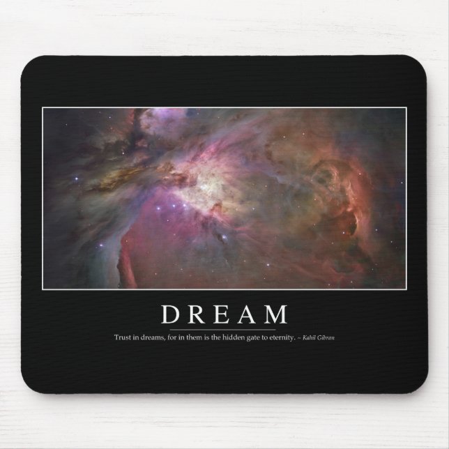 Traum: Inspiration Zitat Mousepad (Vorne)