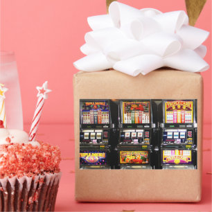 Traum-Maschinen - Glücks-Spielautomaten Rechteckiger Aufkleber