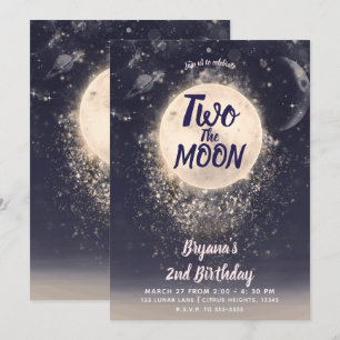 Traum Mond Magie Kosmisch 2. Zum zweiten Mal zum M Einladung
