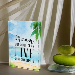 Traum ohne Angst Beach Thema Fotoblock