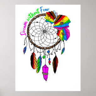 Traum ohne Angst - LGBTQ+ Traumfänger Poster
