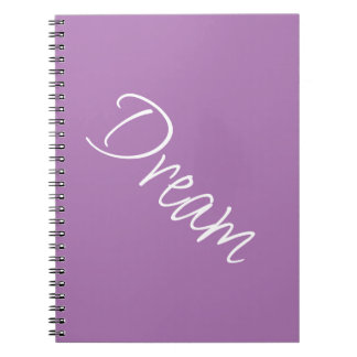 "Traum" - Phrase Lavender Lila Hintergrund Notizblock