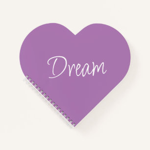 "Traum" - Phrase Lavender Lila Hintergrund Notizbuch