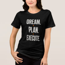 Traum Plan Ausführen Motivierende Typografie Damen