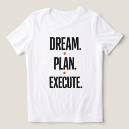 Traum Plan Ausführen Motivierende Typografie Damen Tri-Blend Shirt