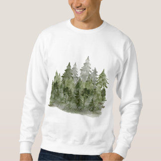 Traum Plan Mach Aquarellwald Sweatshirt