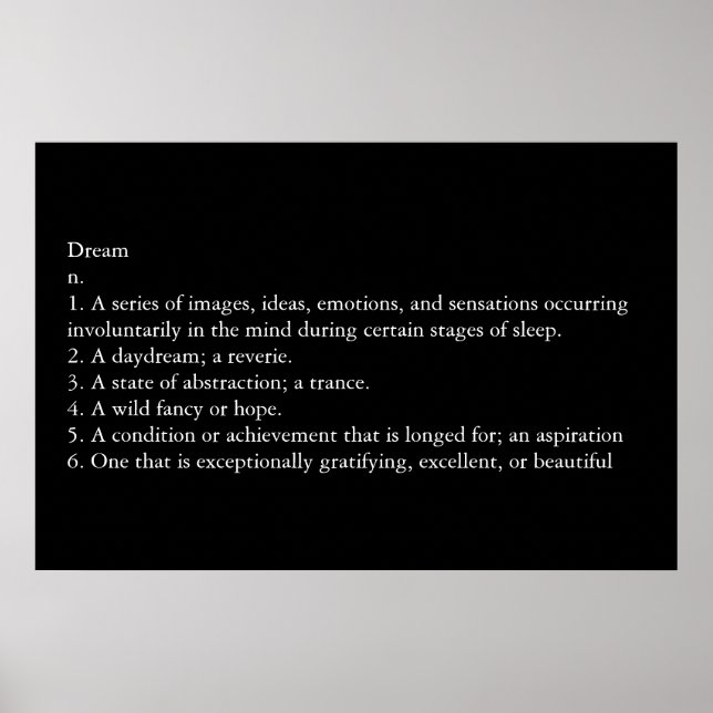 Traum Poster (Vorne)