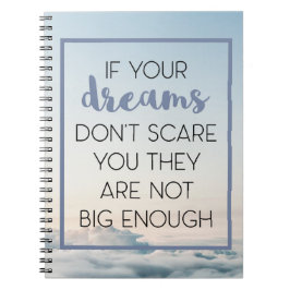 Traum-Schrecken, den Sie zitieren Notizblock