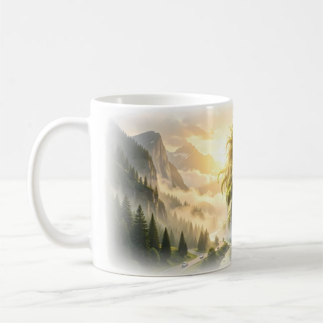 Traum-Tasse 'Geist des Wasserfalltals' Kaffeetasse (Links)