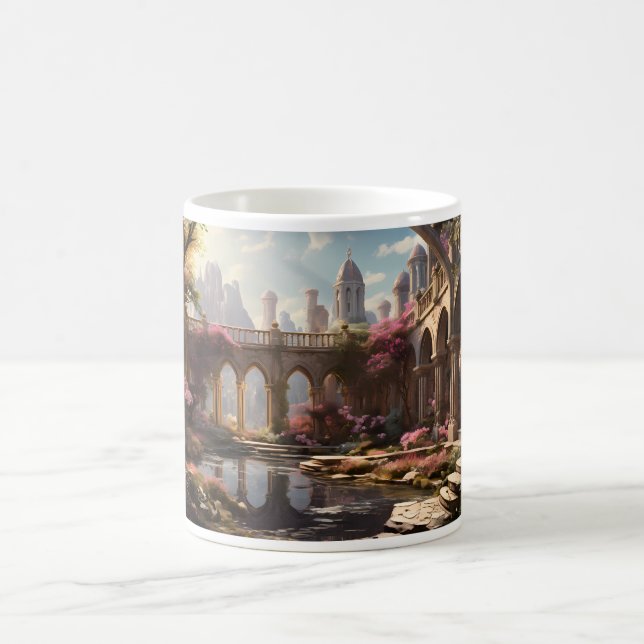 Traum und Blumengarten Kaffeetasse (Mittel)