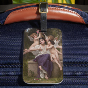 Traum vom Frühling, Rêve de Printemps von Bouguere Gepäckanhänger