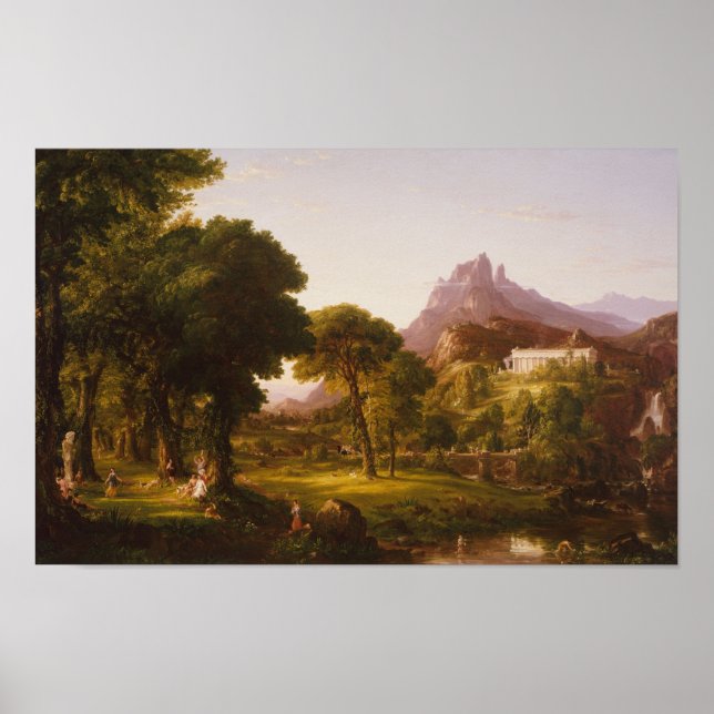 Traum von Arcadia (1838) — Thomas Cole Print Poster (Vorne)
