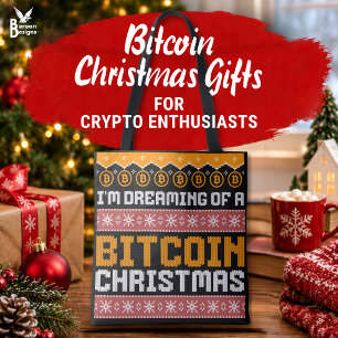 Träum von einem BITCOIN-WEIHNACHTEN Faux-Strickmus