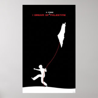 Traum von einem Poster des freien Palästinas