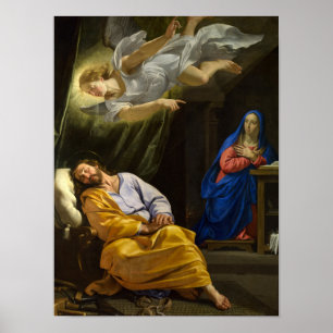 Traum von Saint Joseph von Philippe de Champaigne Poster