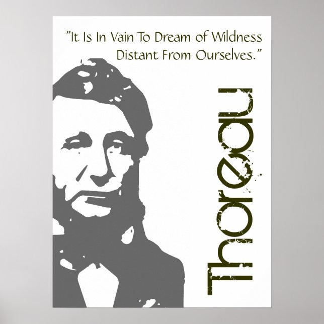 Traum von Wildnis Thoreau Poster (Vorne)