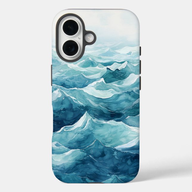 Traum Wasserfarbe Ozean Wave Handy Fall Case-Mate iPhone Hülle (Rückseite)