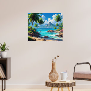 Träum weiter, tropisches Paradies, Poster
