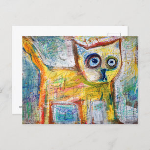 Trauma Cat Postkarte