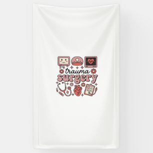Trauma-Chirurgie Vintage-Medizin Vektor-Shirt-Desi Banner
