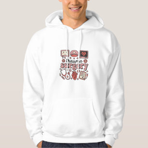 Trauma-Chirurgie Vintage Medizin Vektor-Shirt-Desi Hoodie