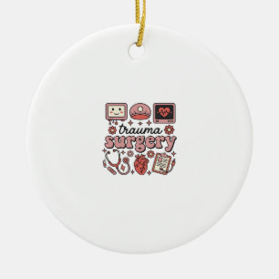 Trauma-Chirurgie Vintage Medizin Vektor-Shirt-Desi Keramik Ornament