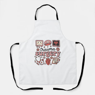 Trauma-Chirurgie Vintage Medizin Vektor-Shirt-Desi Schürze