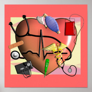 Trauma/ER Krankenschwester KUNST Plakat